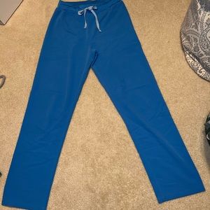 FIGS High Wasted Livingston Basic Scrub Pants - Medium Tall (M/T) in Capri Blue